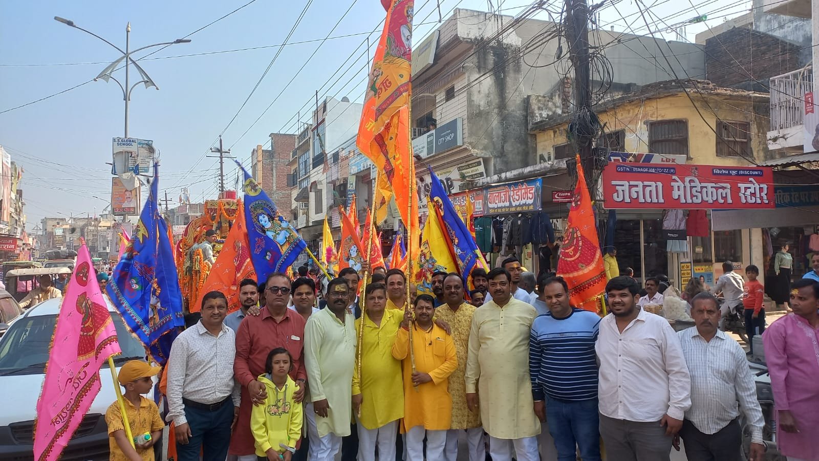 खाटू श्याम बाबा के जन्मोत्सव पर निकली भव्य निशान यात्रा