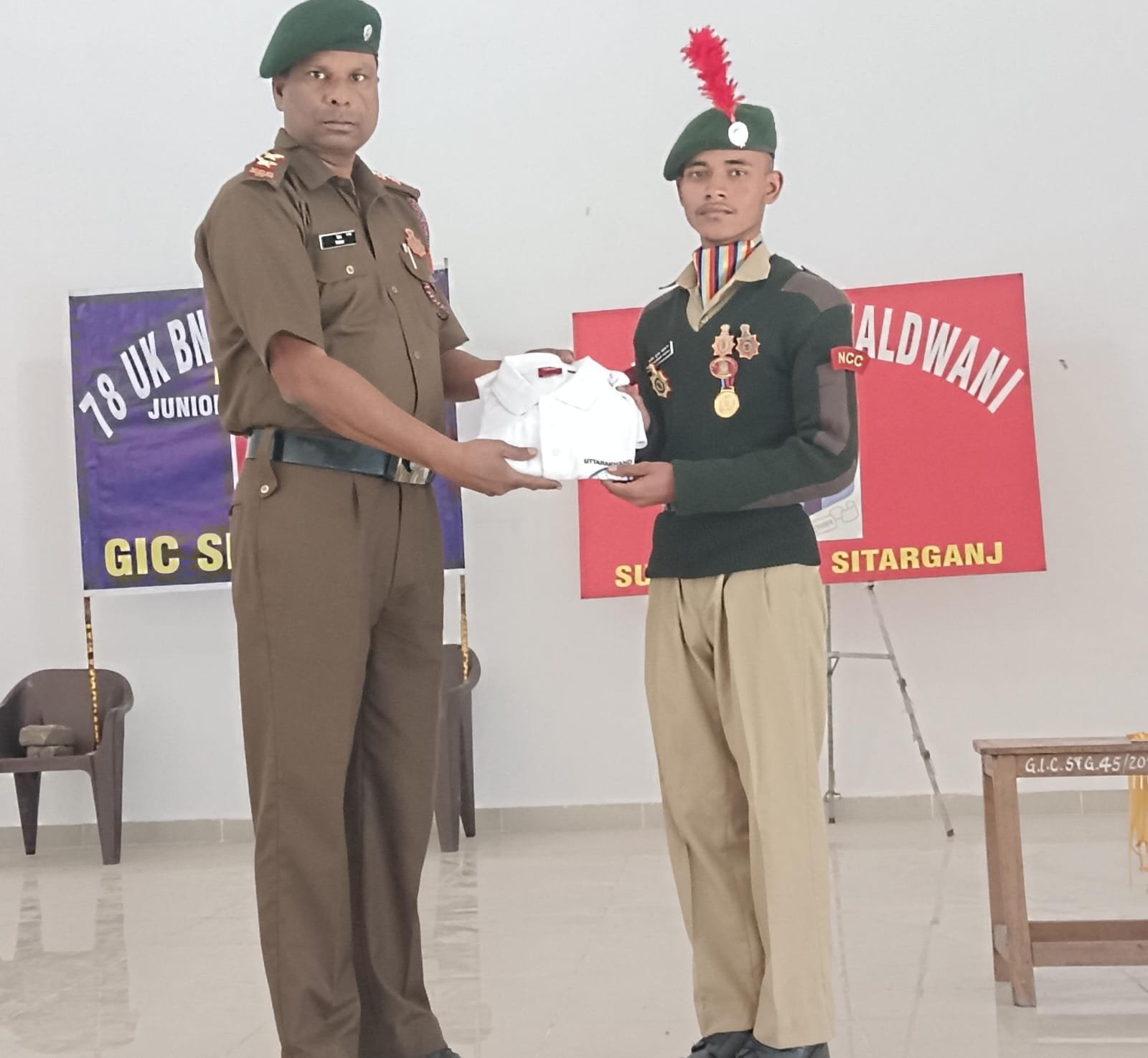 राजकीय इंटर कॉलेज में धूमधाम से मनाया एनसीसी डे