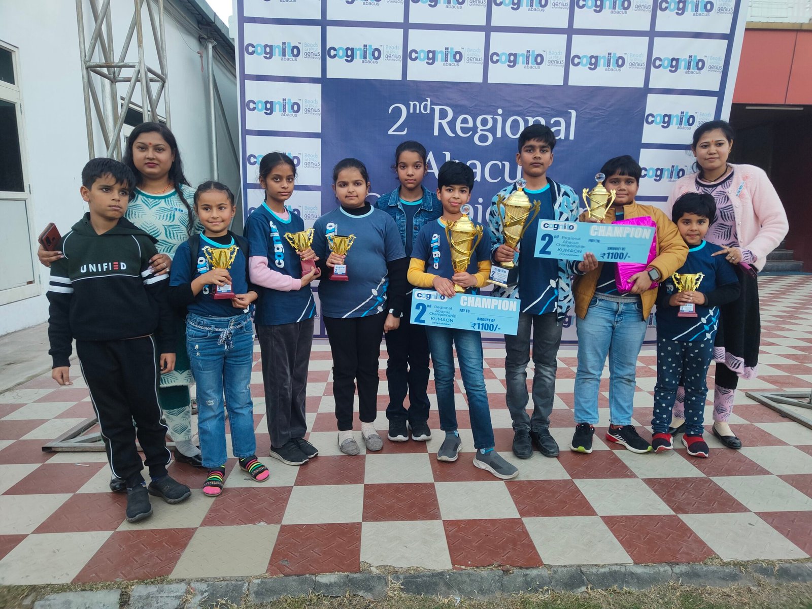 कॉग्निटो अबेकस रीजनल कंपटीशन में करिजमेटिव के बच्चे बने चैंपियन।