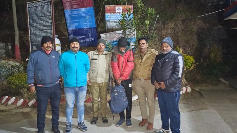 अंतरराज्यीय ड्रग तस्कर गिरफ्तार, 5 किलो 305 ग्राम चरस बरामद