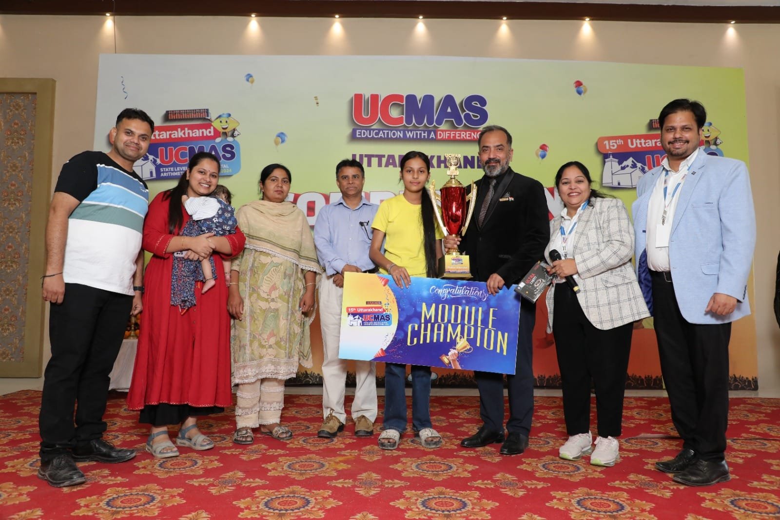 यूसीएमएएस प्रतियोगिता में सितारगंज की खुशदीप कौर बनीं मॉड्यूल चैंपियन