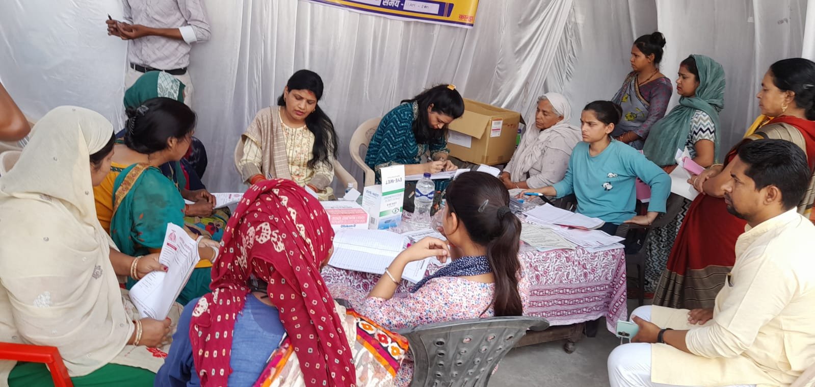 स्वास्थ्य शिविर में 110 मरीजों का इलाज