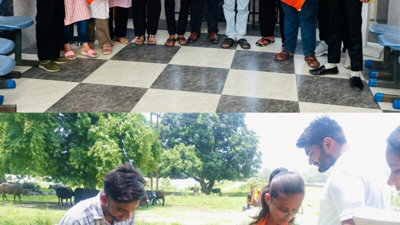 अभाविप ने स्थापना दिवस पर चलाया सफाई अभियान