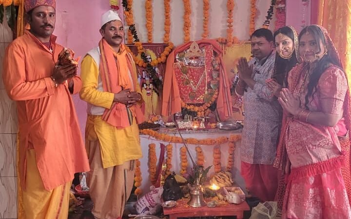 शेरावाली शिवशक्ति मंदिर में हुई मूर्ति स्थापना