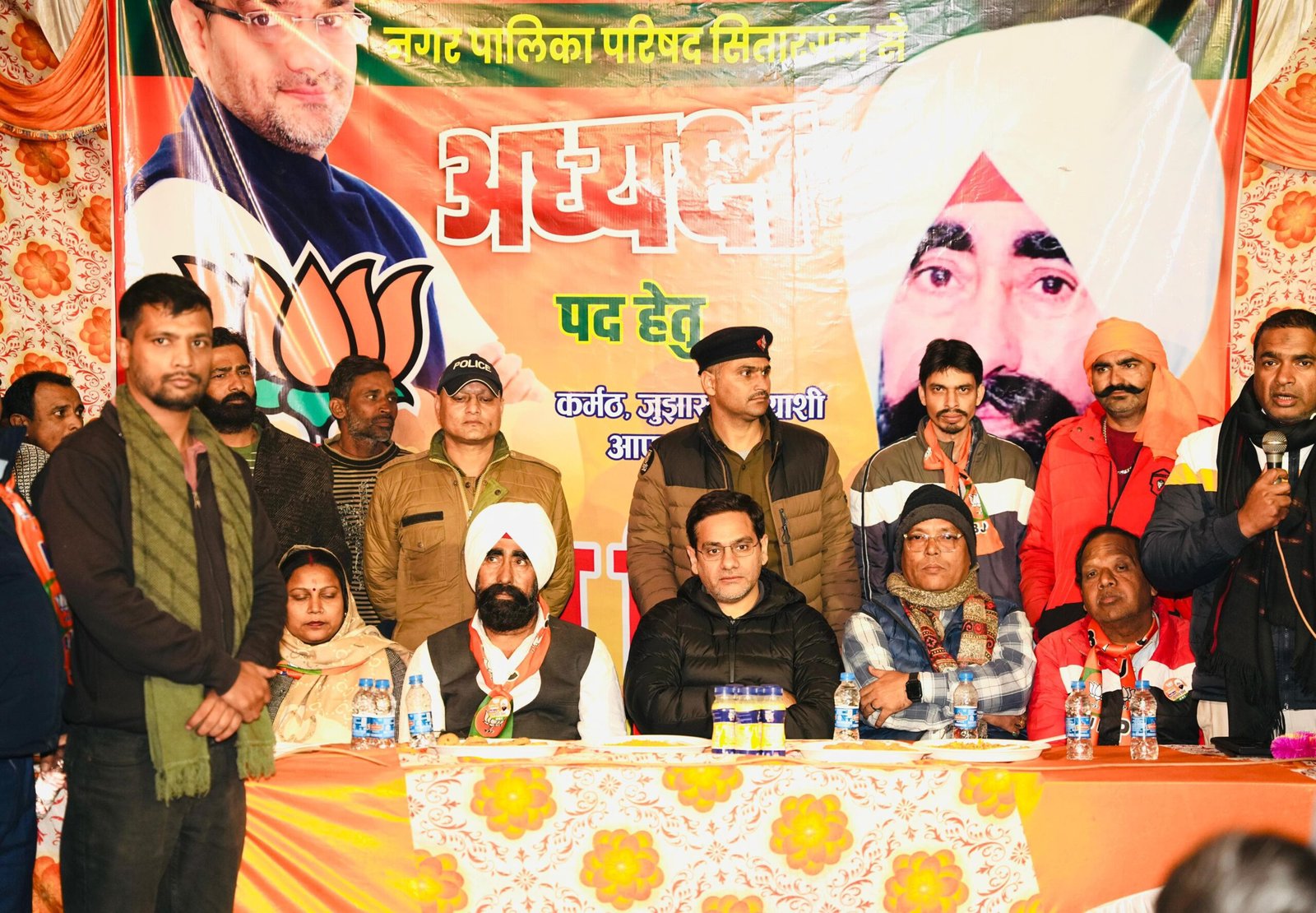 कैबिनेट मंत्री बहुगुणा, चैयरमैन प्रत्याशी सुखदेव का किया स्वागत