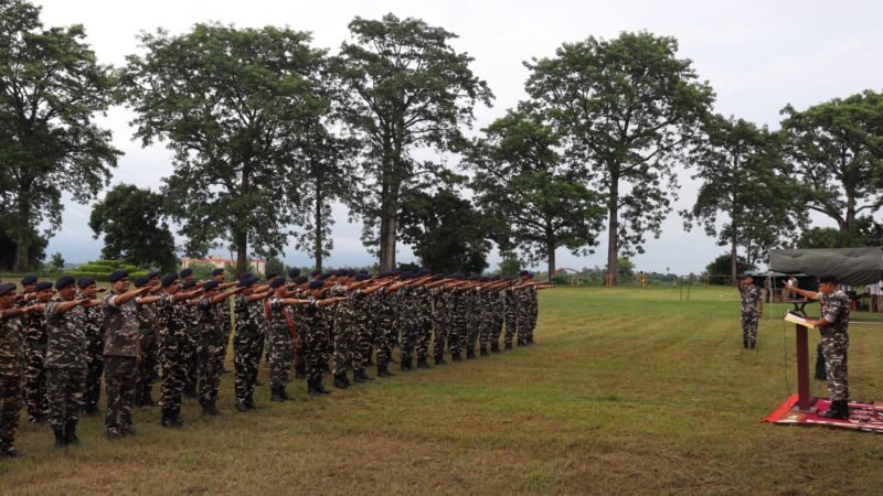 राष्ट्रीय खेल दिवस पर एसएसबी में कर्मियों ने ली शपथ