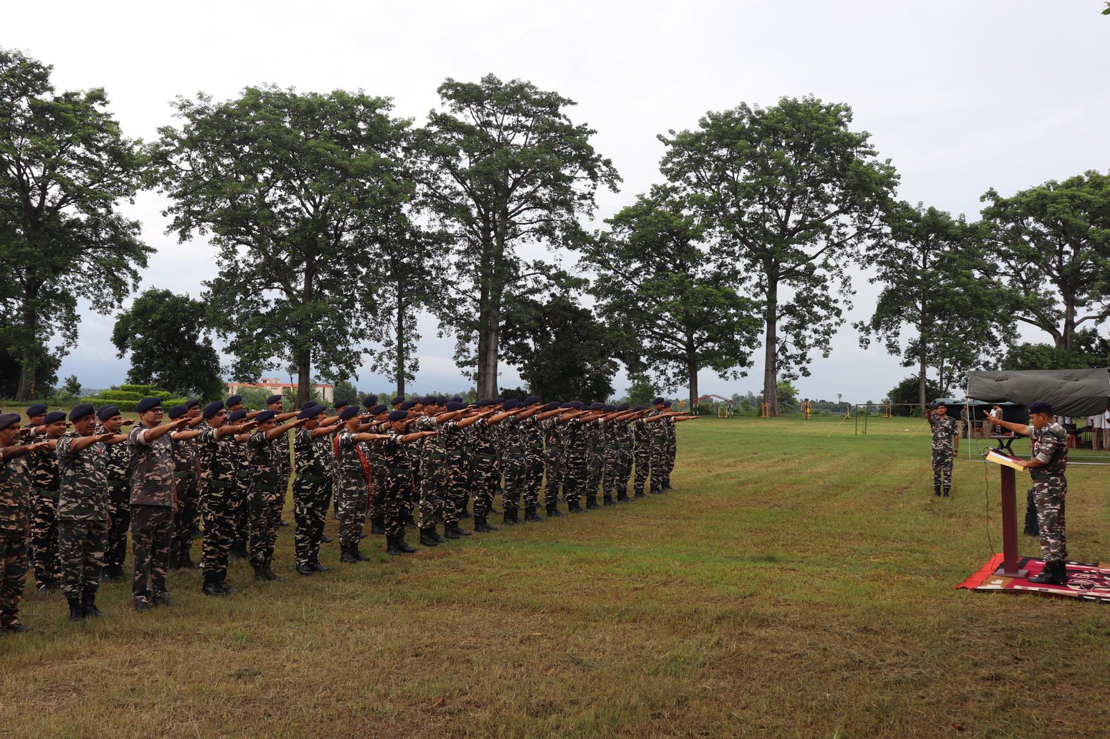 राष्ट्रीय खेल दिवस पर एसएसबी में कर्मियों ने ली शपथ