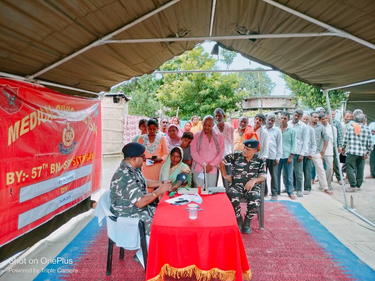 एसएसबी ने लगाया चिकित्सा शिविर, 170 ग्रामीणों का किया उपचार